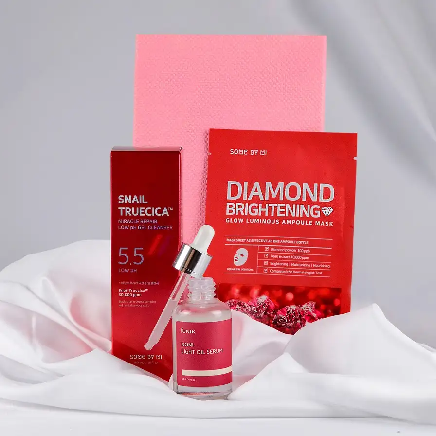 SOME BY MI Diamond Brightening Calming Glow Luminous Ampoule Mask 25 g - Ampułkowa maska rozświetlająco-łagodząca — 2