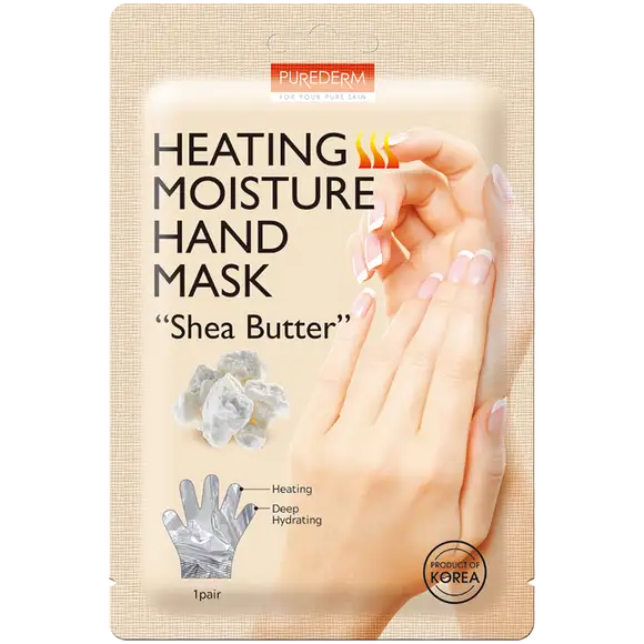 PUREDERM Heating Moisture Hand Mask ,,Shea Butter'', 30 g - Rozgrzewająco – nawilżająca maseczka do dłoni