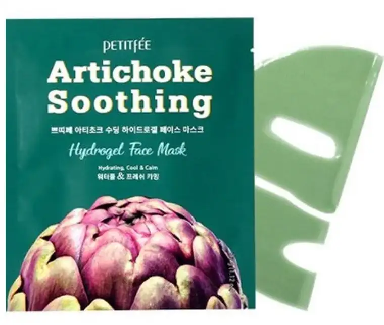 Petitfee Artichoke Soothing Hydrogel Face Mask 32 g - Maseczka hydrożelowa