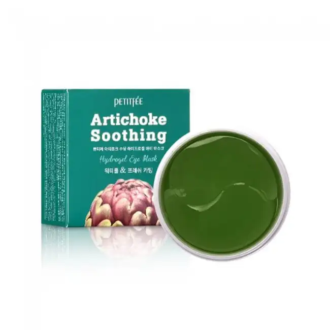 Petitfee Artichoke Soothing Hydrogel Eye Mask 60 szt - Hydrożelowe płatki pod oczy