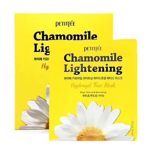 Petitfee Chamomile Lightening Hydrogel Face Mask 32 g - Maseczka hydrożelowa