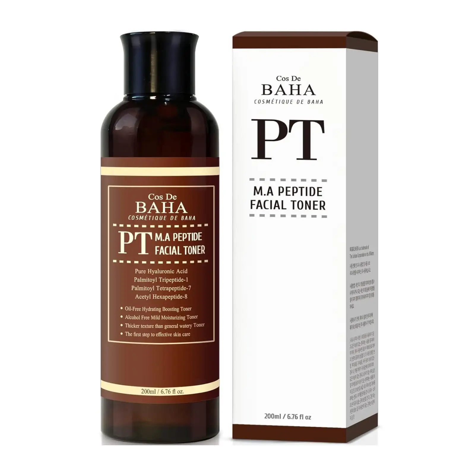 COS DE BAHA - PT M.A Peptide Facial Toner, 200 ml - tonik regenerujący