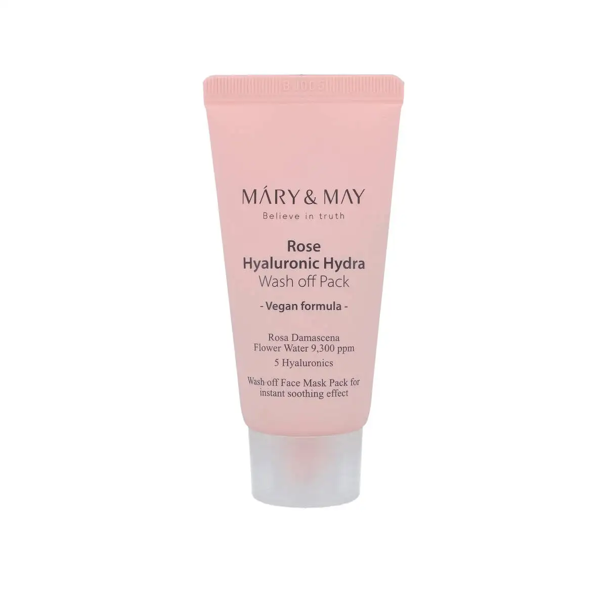 Mary&May Rose Hyaluronic Hydra Wash off Pack 30 g - Intensywnie nawilżająca i rozjaśniająca maseczka do twarzy — 2