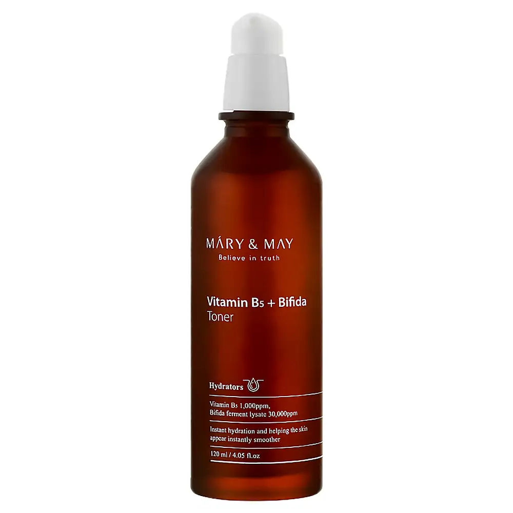 Mary&May Vitamin B5 + Bifida Toner 120 ml - Nawilżająco-regenerujący tonik do twarzy