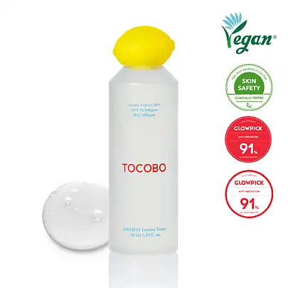 TOCOBO AHA BHA LEMON TONER 150 ml - Toner o działaniu złuszczającym