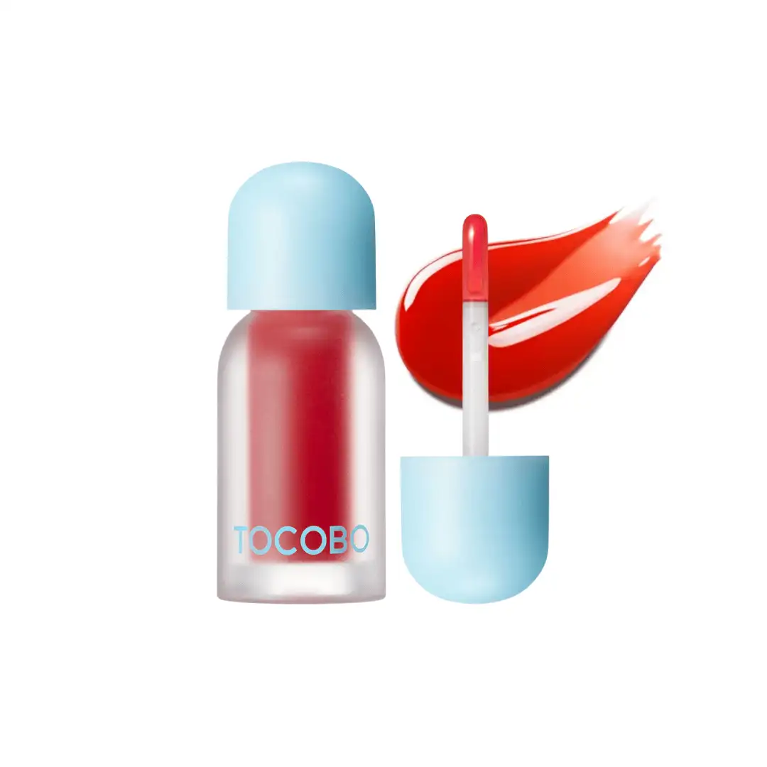 TOCOBO Juicy Berry Plumping Lip Oil 01 Chill Red 4 g - czerwony odżywczy olejek do ust