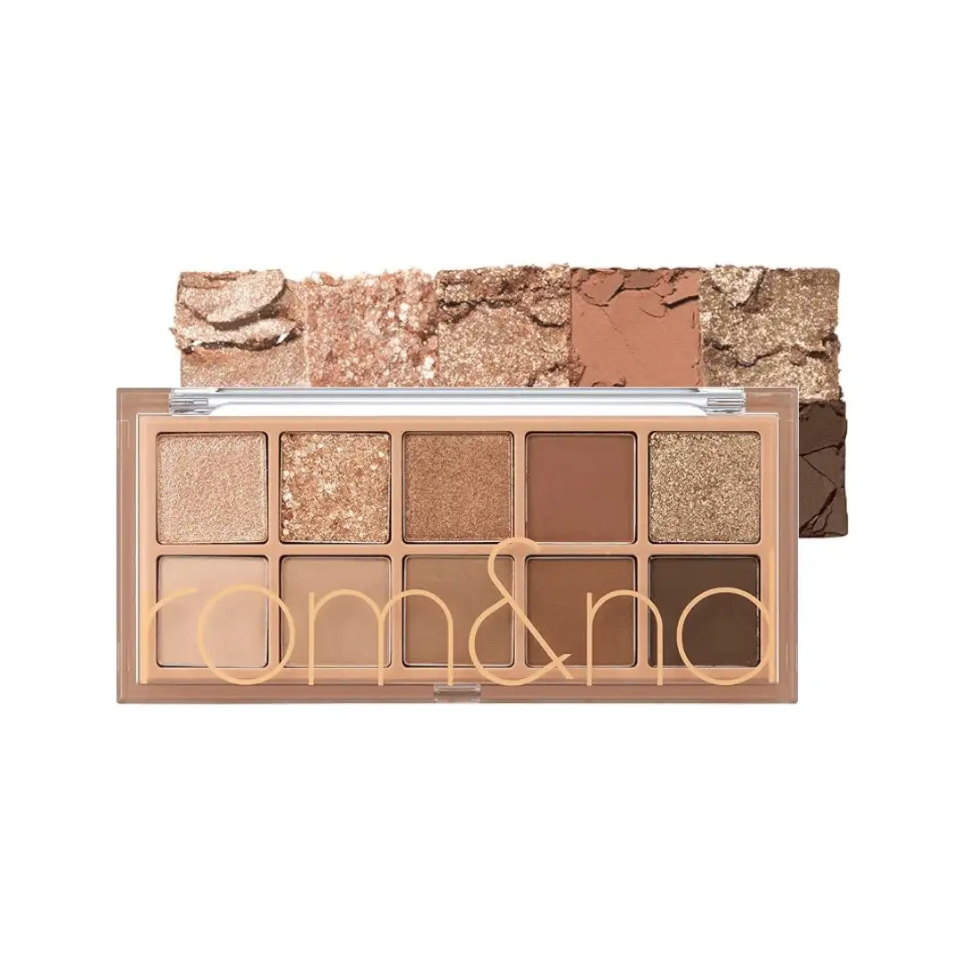 rom&nd Better Than Palette 02 Mahogany Garden 7.5 g - paleta brązowych cieni do powiek