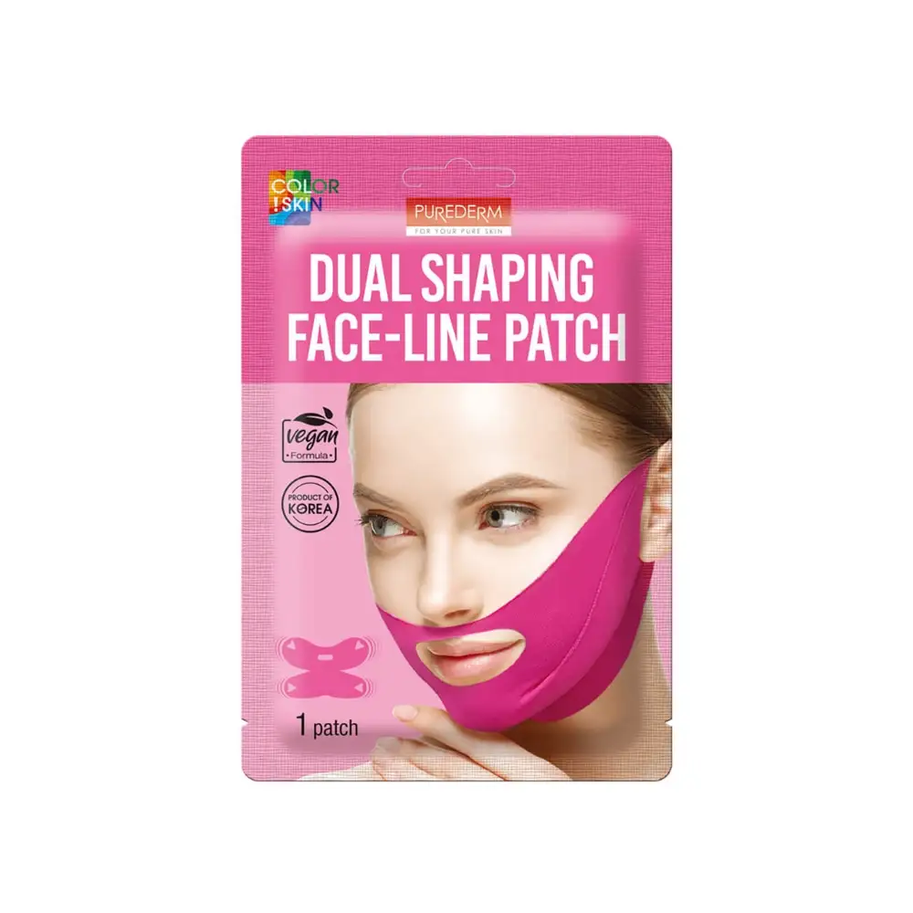 PUREDERM Dual Shaping Wegańska modelująca maseczka na podbródek, 1 szt.