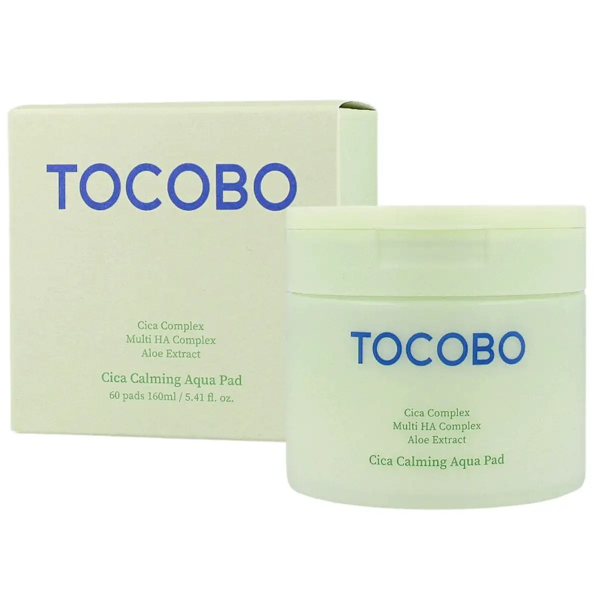 TOCOBO CICA CALMING AQUA PAD 60 EA - Kojąco-nawilżające płatki do twarzy