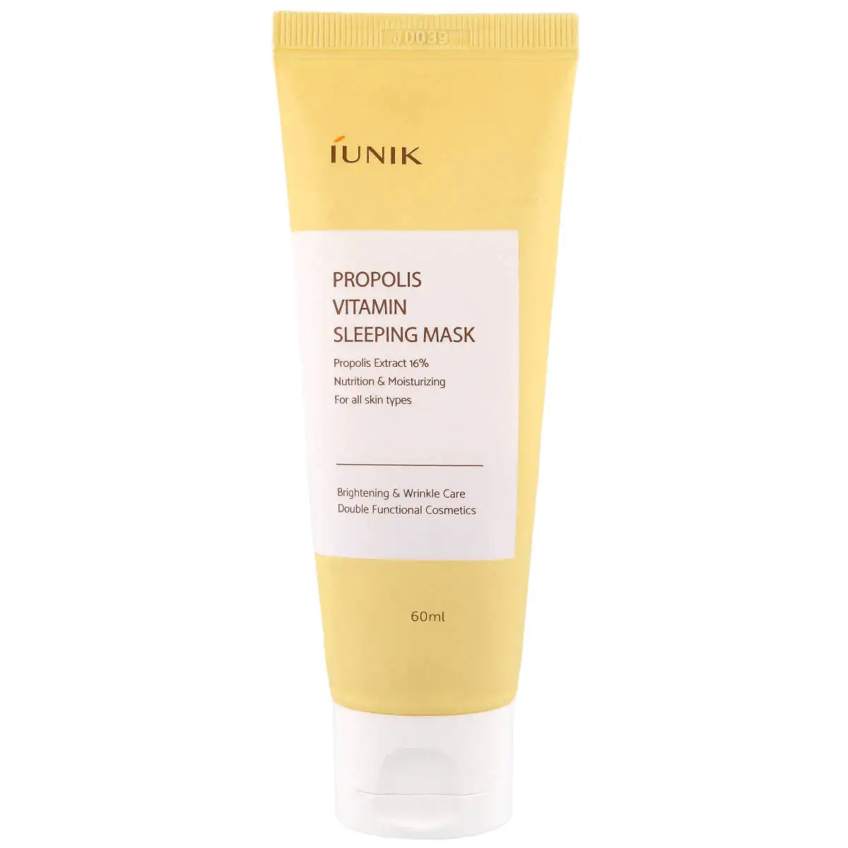 iUNIK Propolis Vitamin Sleeping Mask 60 ml - Nawilżająco-regenerująca maska do twarzy na noc