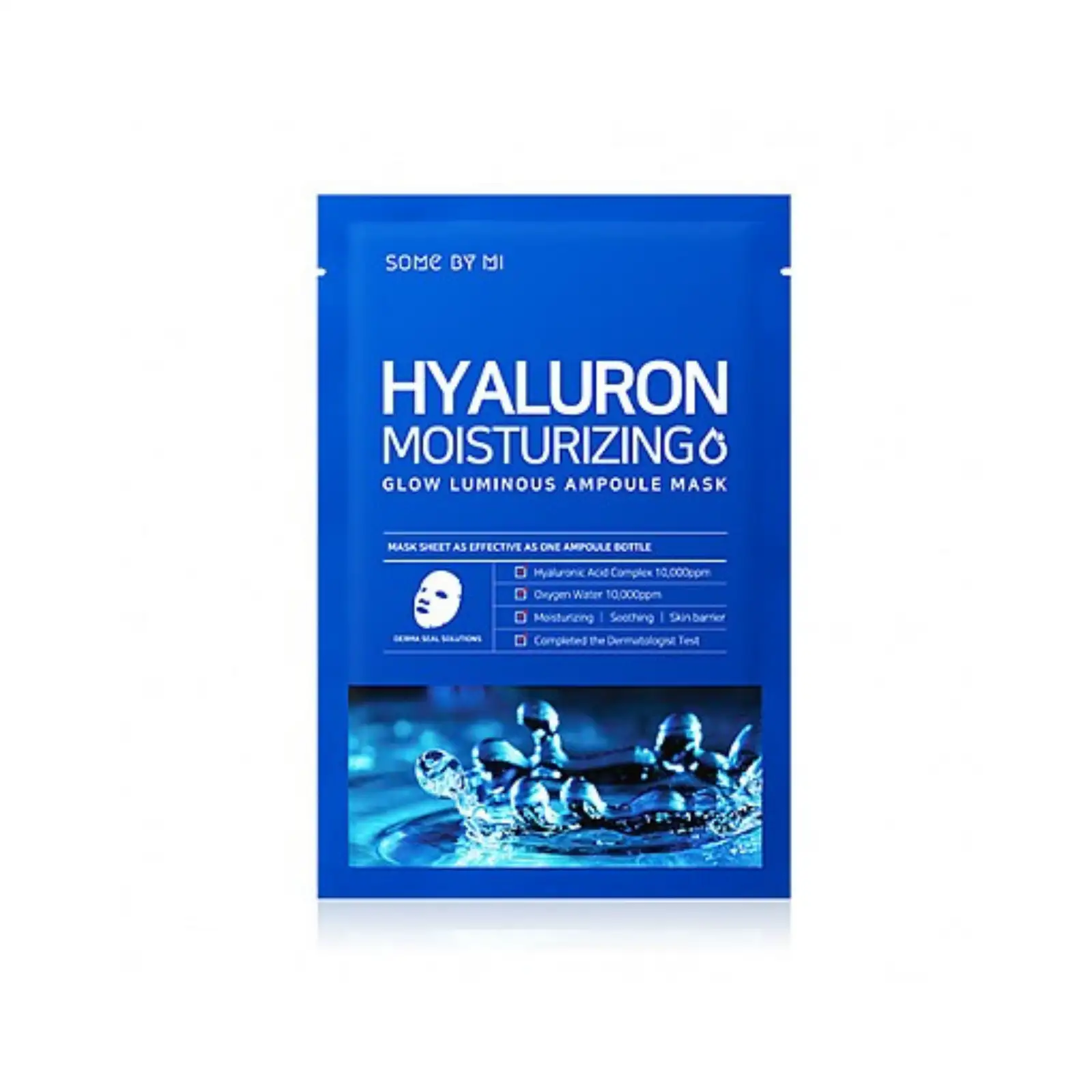SOME BY MI Hyaluron Moisturizing Glow Luminous Ampoule Mask 25 g - nawilżająca maska do twarzy — 4