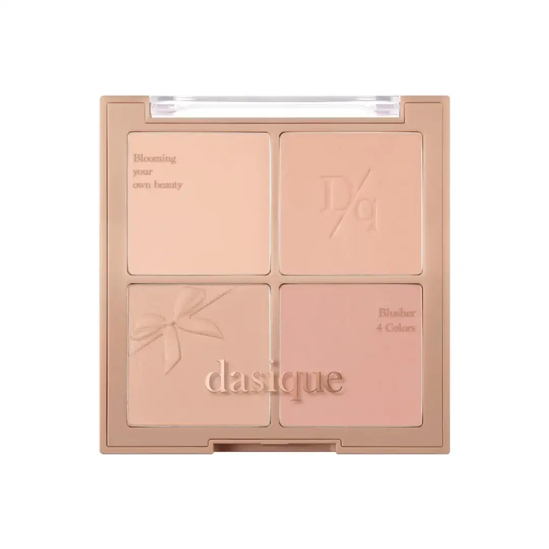 Dasique Blending Mood Cheek #10 Muted Nuts 12 g - paleta róży do policzków nude