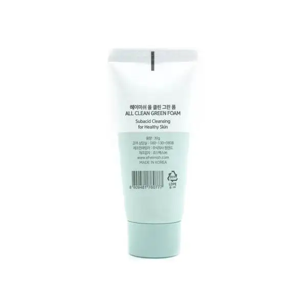 Heimish All Clean Green Foam 30 g (Mini) - Oczyszczająca pianka do twarzy — 2