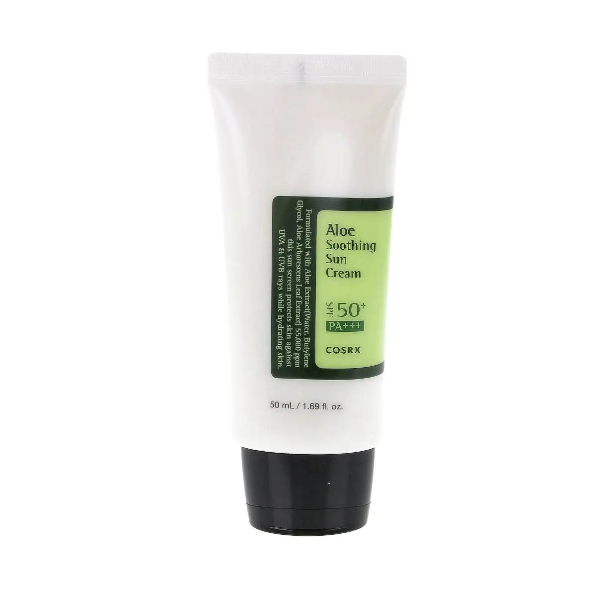 COSRX Aloe Soothing Sun Cream SPF50+ PA+++ 50 ml - Wielofunkcyjny krem ochronny w wysokim filtrem UV — 4