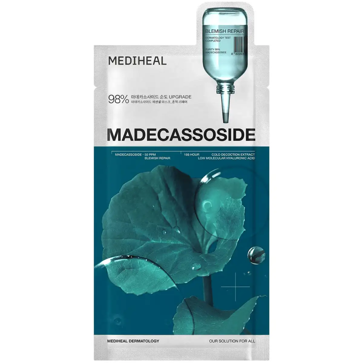 MEDIHEAL Madecassoside Essential Mask Blemish Repair 24 ml - maska w płachcie regenerująco-łagodząca
