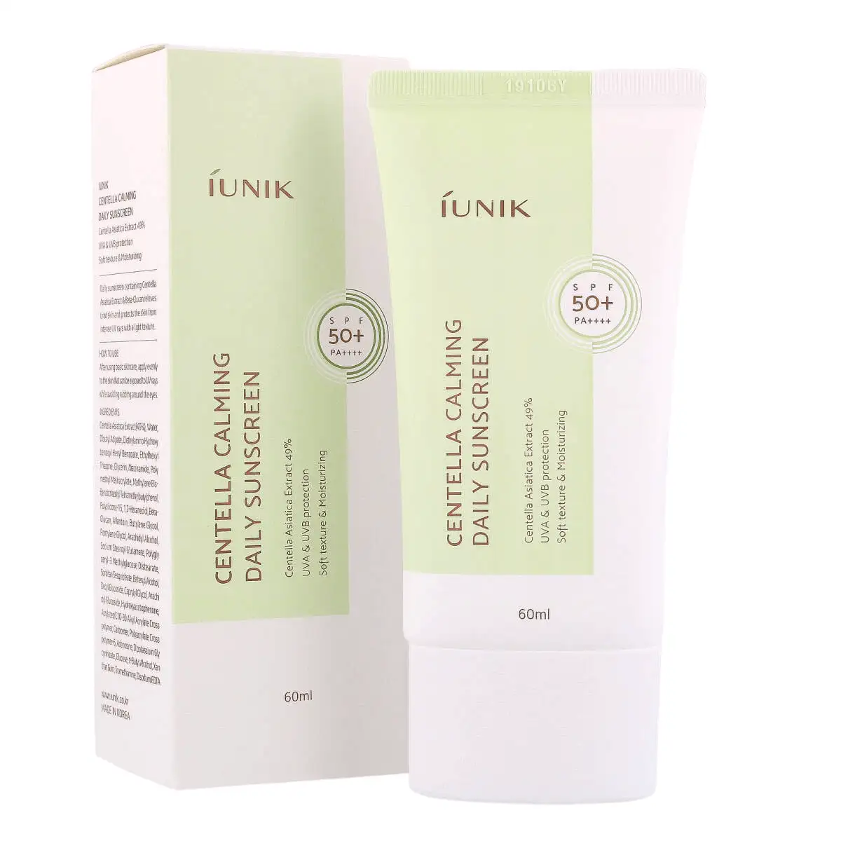 iUNIK Centella Calming Daily Sunscreen SPF 50+ PA++++, 60 ml - krem z filtrem — 2