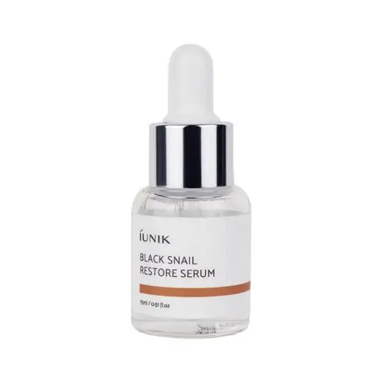 iUNIK Black Snail Restore Serum Miniature 15 ml - Ujędrniająco-regenerujące serum do twarzy MINI SIZE