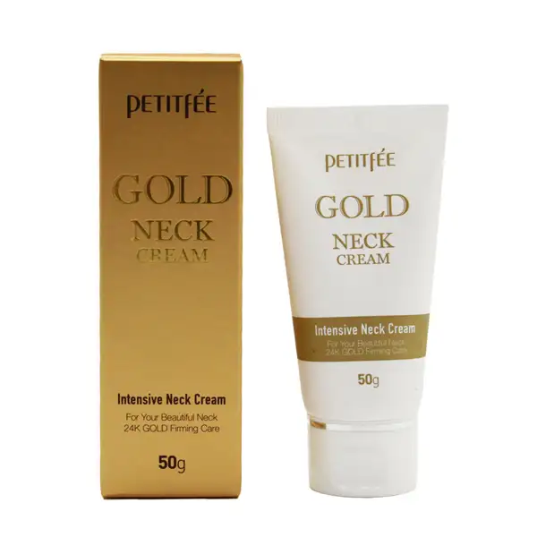 PETITFEE Gold neck cream 50 g - Krem do pielęgnacji skóry szyi
