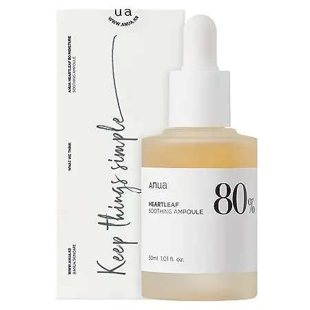 ANUA HEARTLEAF 80% AMPOULE 30 ml Kojące serum do twarzy