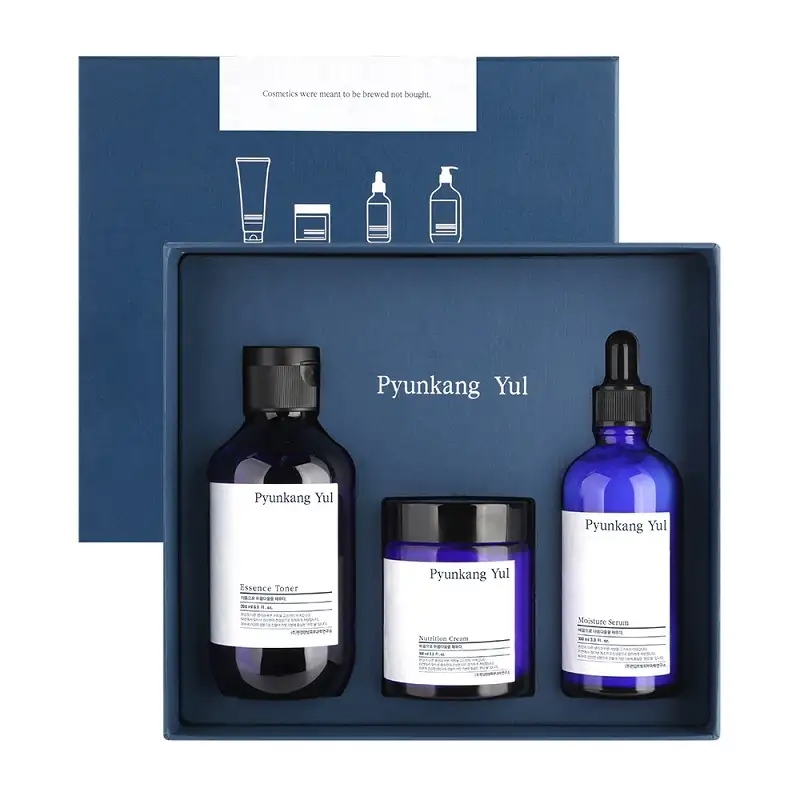 Pyunkang Yul Skin SET (Essence Toner 200 ml + Nutrition Cream 100 ml + Moisture Serum 100 ml) - zestaw kosmetyków nawilżających
