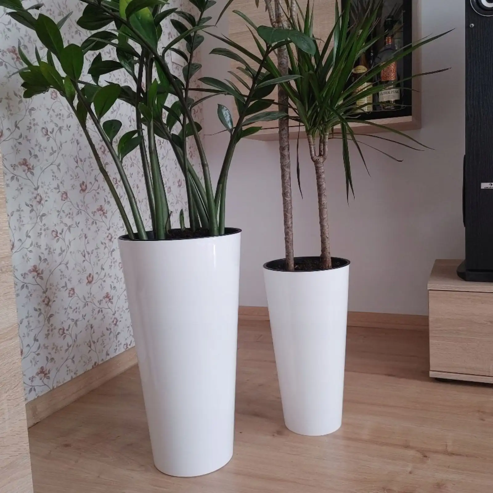 Doniczka Tubus slim shine DTUS150S | Biały — 11