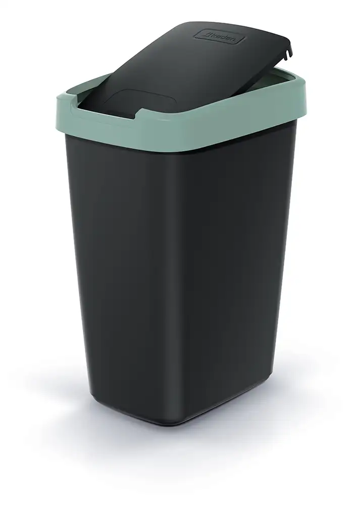 Kosz na śmieci 25L COMPACTA Q jasny niebieski | Popielaty — 4