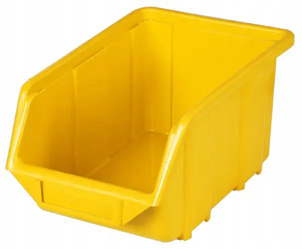 Pojemnik magazynowy - Ecobox średni | Żółty — 2