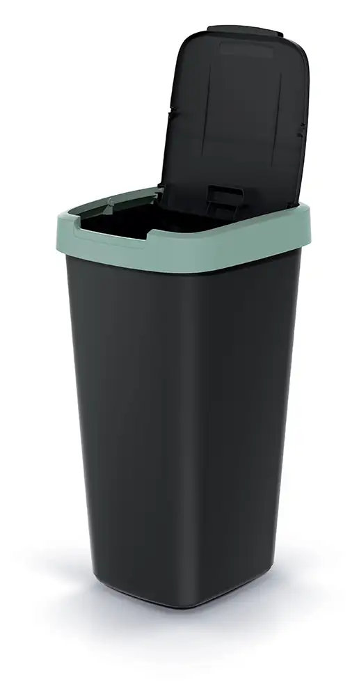 Kosz na śmieci 25L COMPACTA Q jasny zielony | Czarny — 2