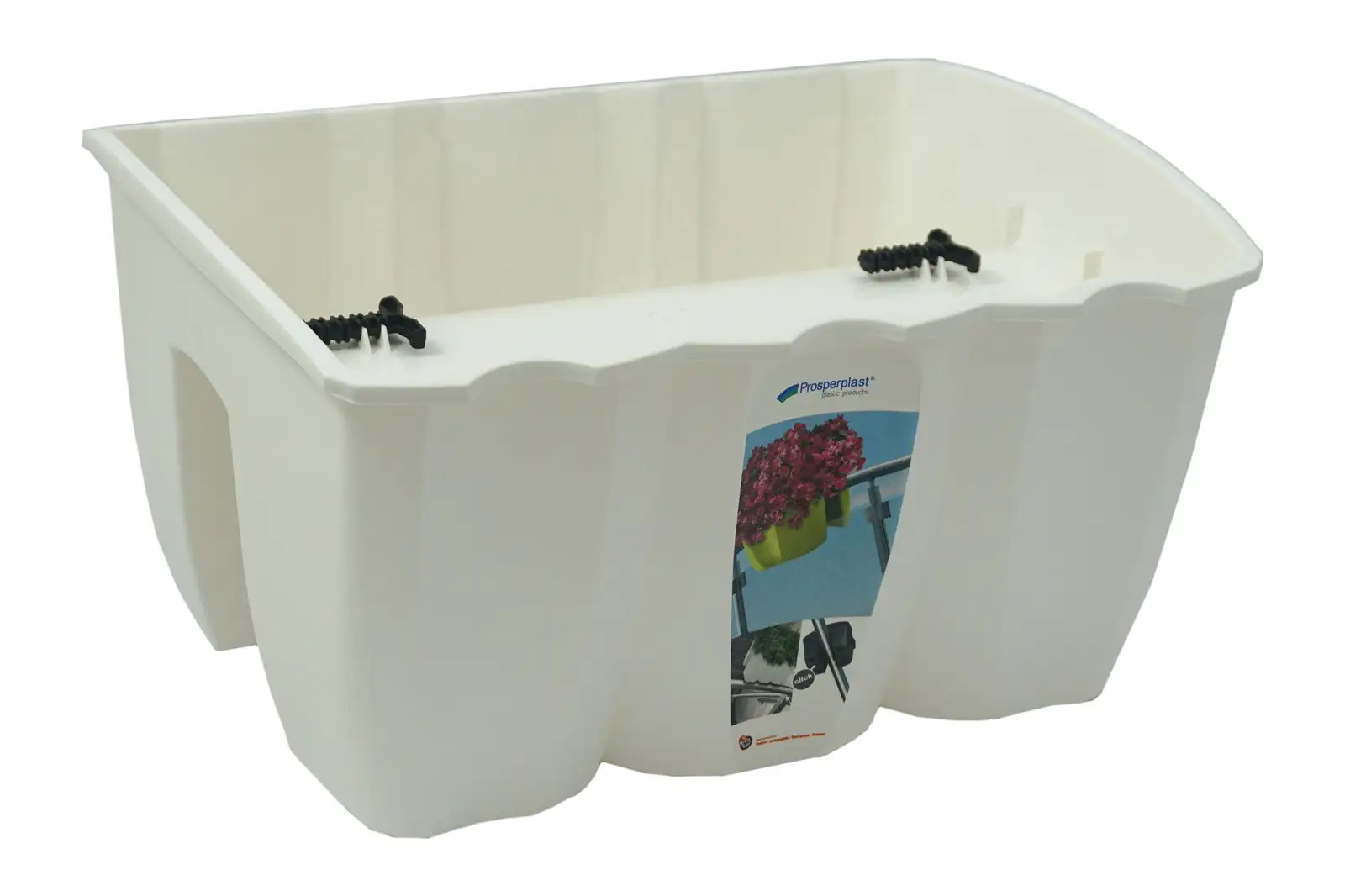 Doniczka na balustradę CROWN DCRO400 | Biały