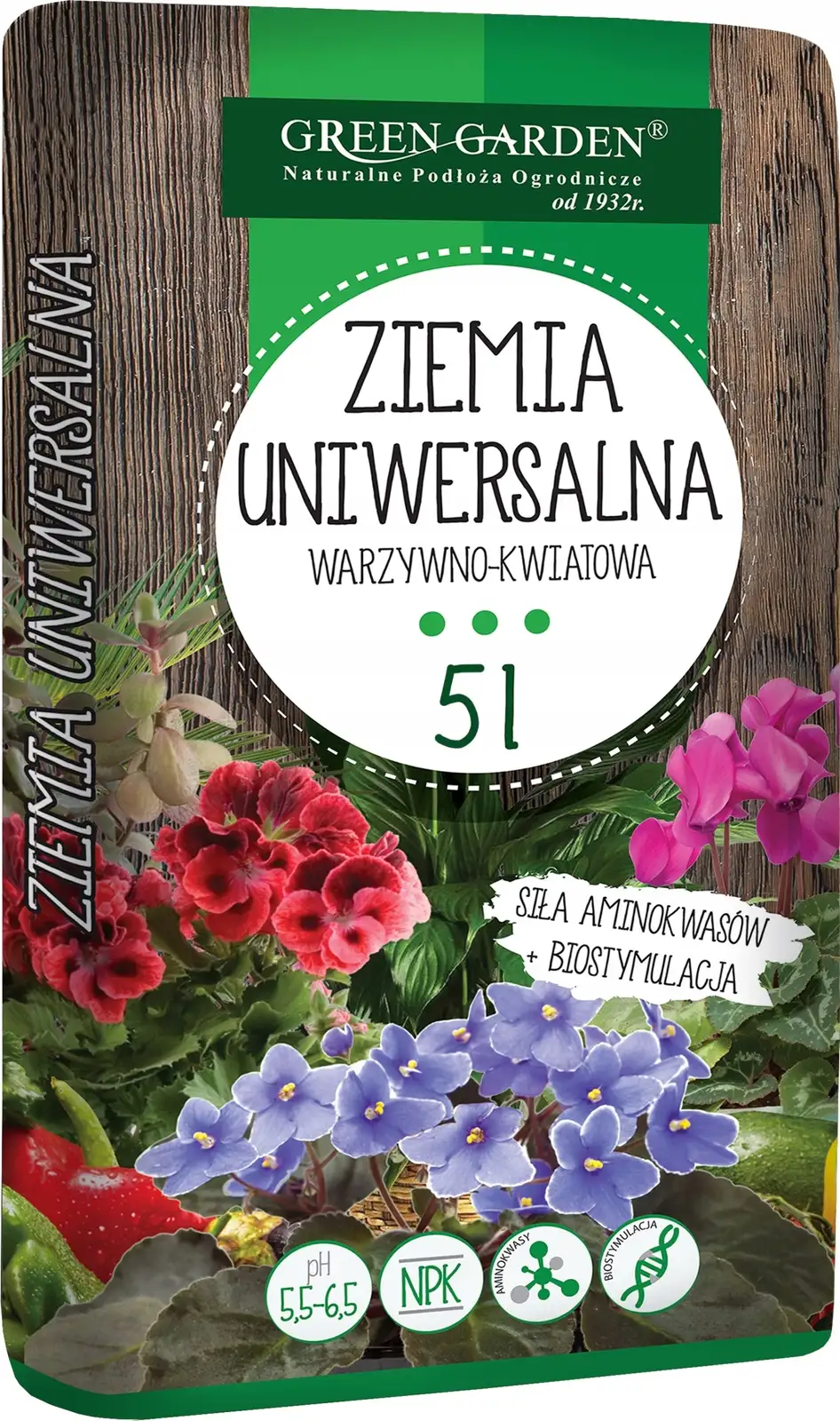 Podłoże warzywno kwiatowe z Biostymulacją | 5l