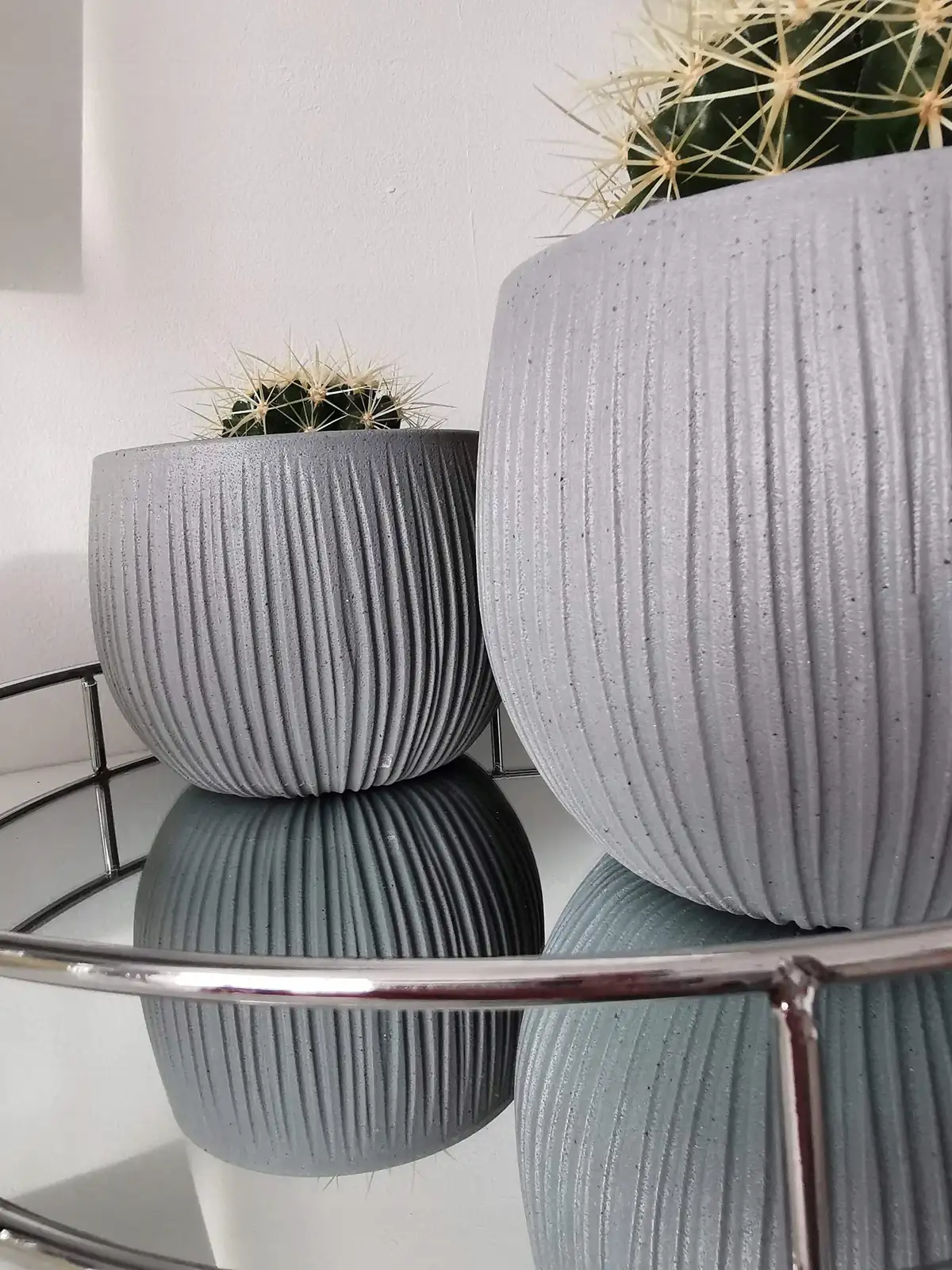 Doniczka kula Beton Bowl DKB240 z wkładem | Beton — 12