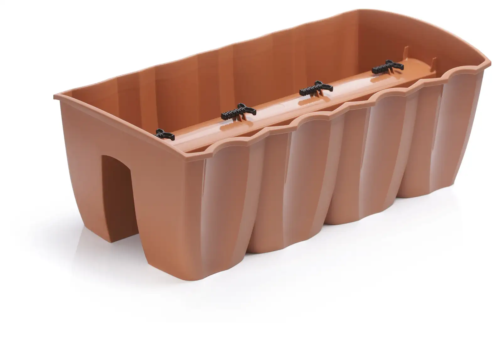 Doniczka na balustradę CROWN DCRO600 | Terakota