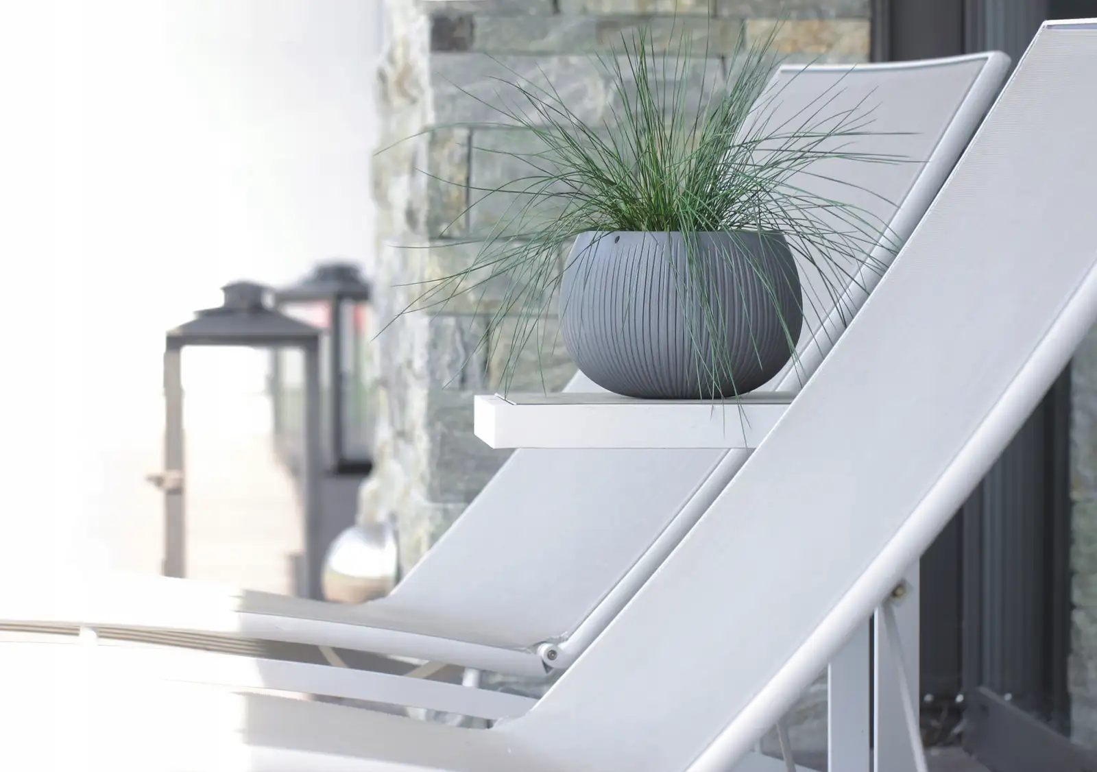 Doniczka kula Beton Bowl DKB290 z wkładem | Beton — 6