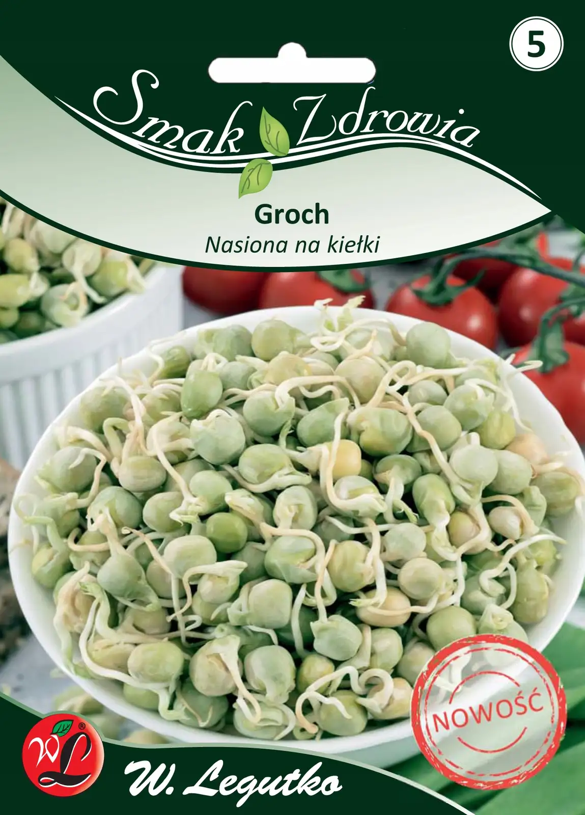 Nasiona na kiełki, groch, 50g