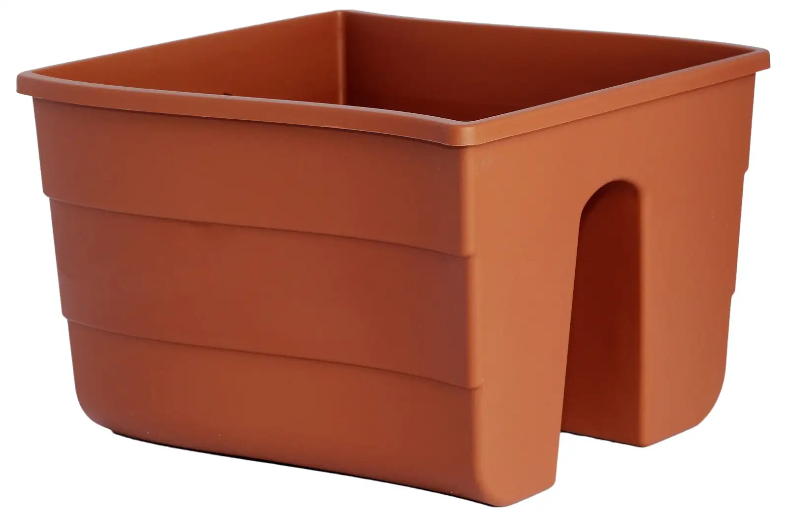 Doniczka na balustradę Wave 30 | Terakota