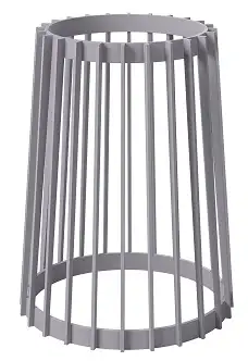 Kwietnik wysoki dwustronny Standy 40H | Platyna — 2