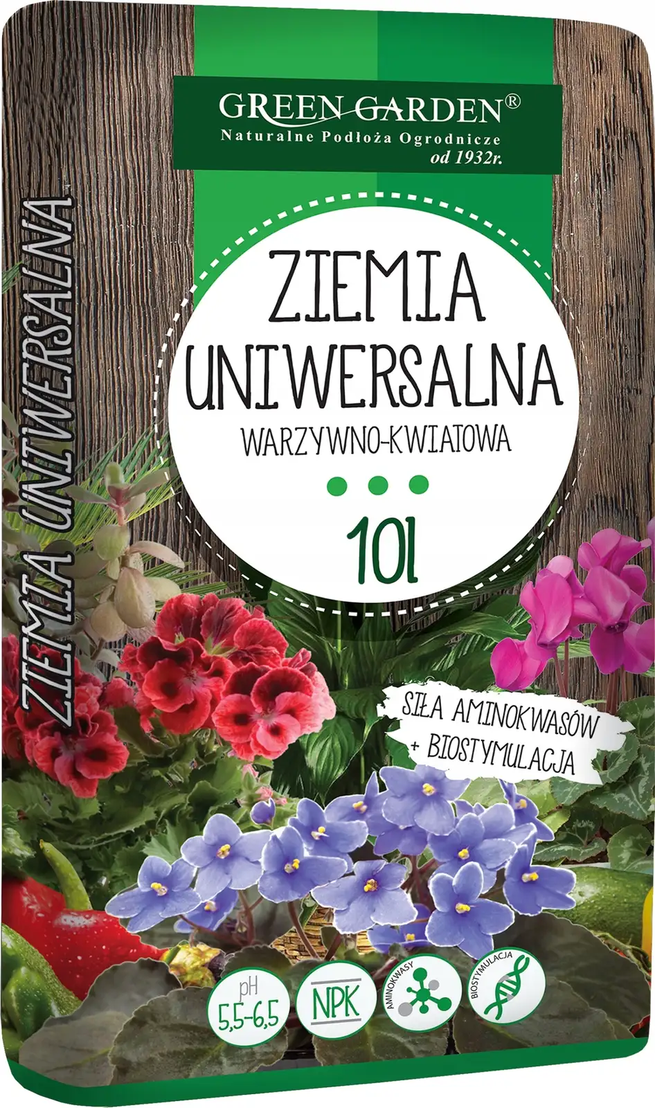 Podłoże warzywno kwiatowe z Biostymulacją | 10l