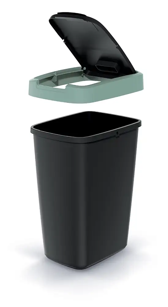 Kosz na śmieci 12L COMPACTA Q jasny żółty | Popielaty — 3
