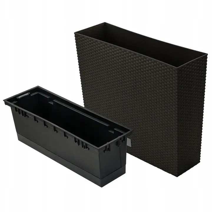 Doniczka podłużna, wysoka RATO Case DRC600T | Umbra