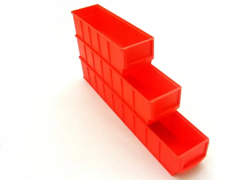 Pojemnik regałowy ShelfBox 400 S | Czerwony — 2