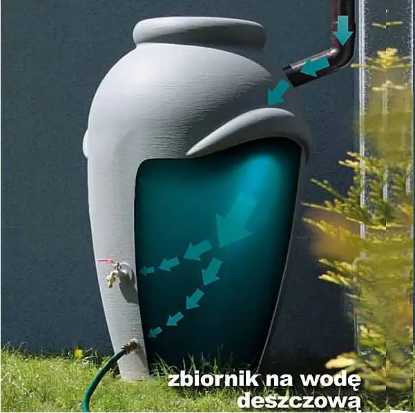 Zbiornik na wodę deszczową AQUACAN 360 l | Grafit — 3
