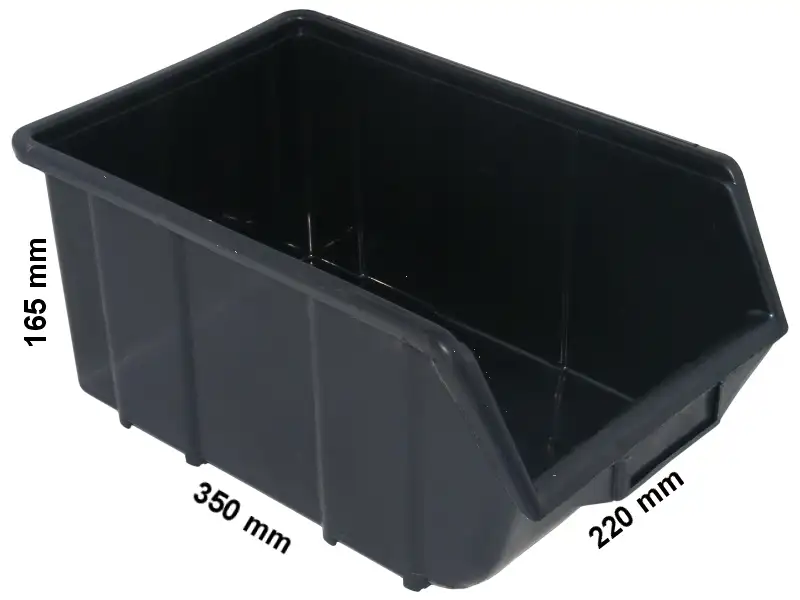 Pojemnik magazynowy - Ecobox duży | Czarny — 2