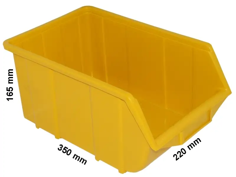Pojemnik magazynowy - Ecobox duży | Żółty — 2