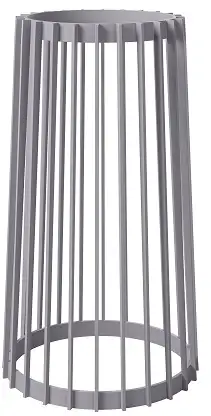 Kwietnik wysoki dwustronny Standy 54H | Platyna — 2